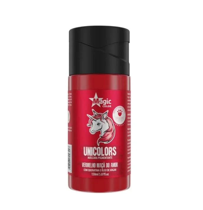 Unicolors Red Vermelho Maça do Amor Tinting Pigmenting Mask 150ml - Magic Color