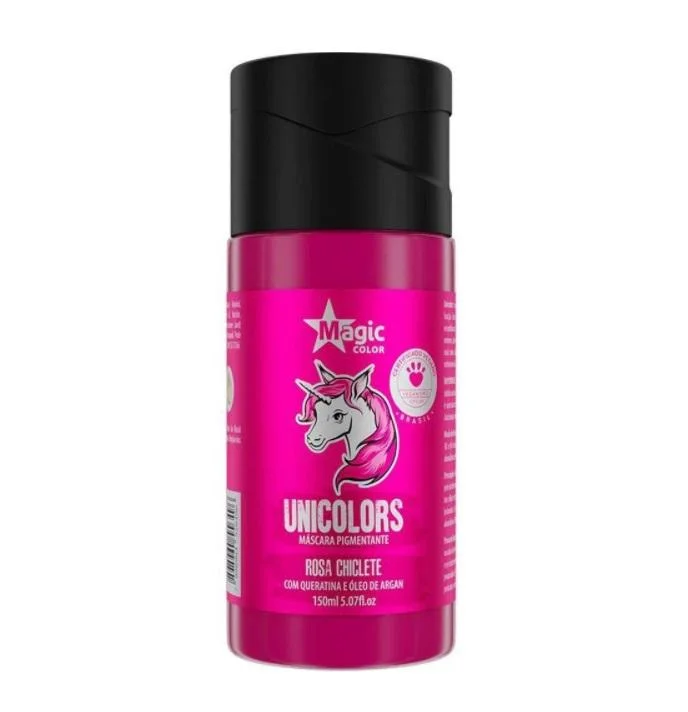 Unicolors Rosa Chiclete Pink Bubble Gum Hair Pigmenting Mask 150ml - Magic Color