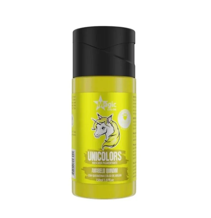 Unicolors Yellow Amarelo Quindim Tinting Pigmenting Mask 150ml - Magic Color