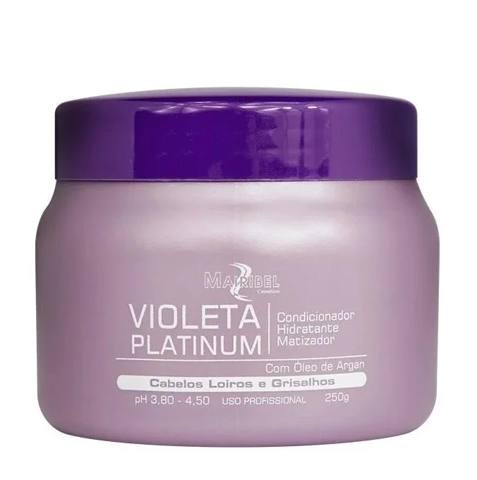 Violet Platinum Argan Oil Moisturizing Tinting Intensifier Mask 250g - Mairibel