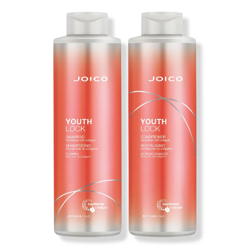 Joico YouthLock Shampoo and Conditioner Formulated With Collagen Liter Duo ($89 Value)